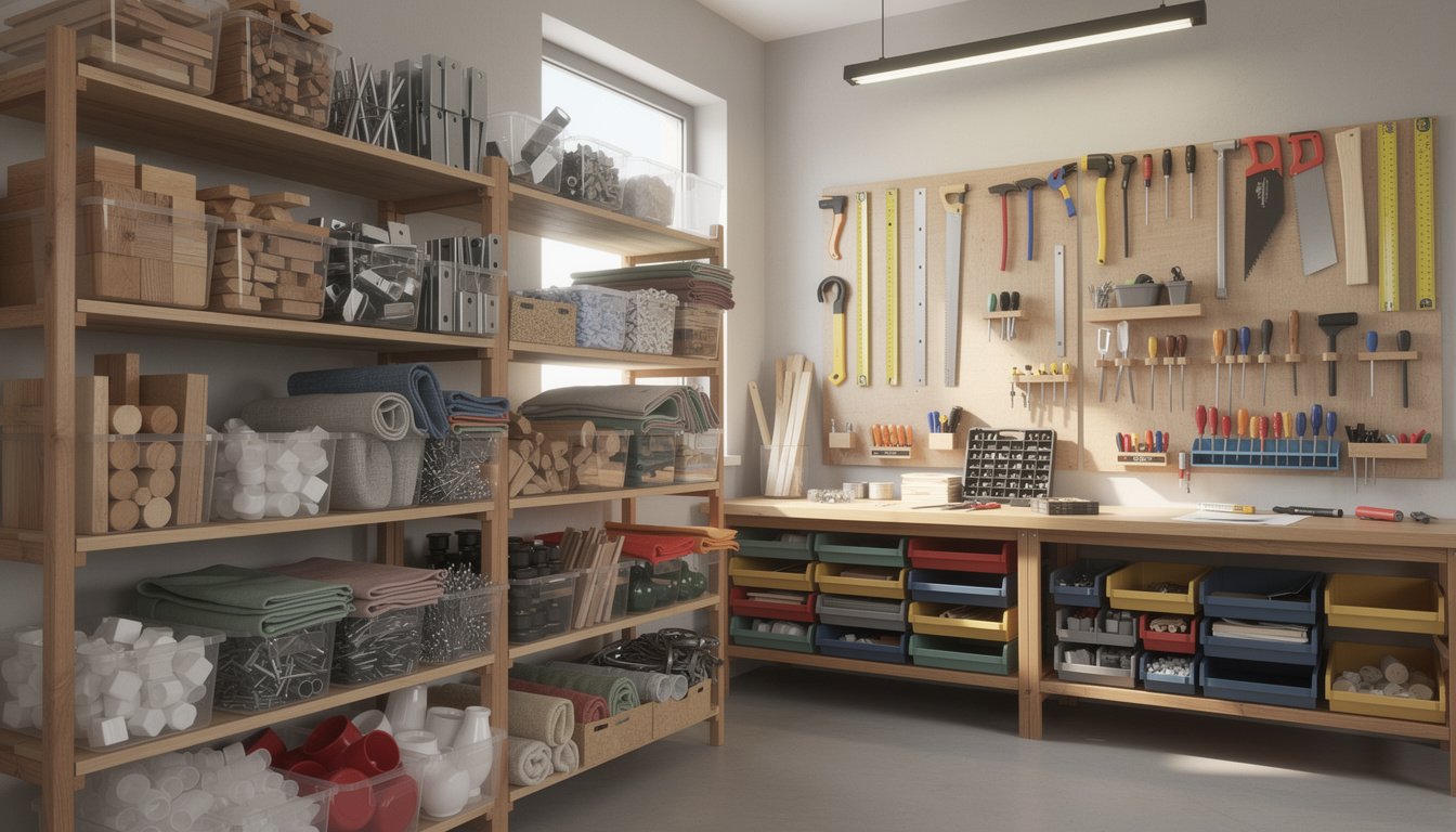 Organiser les chutes de matériaux dans un espace de bricolage apprenez à organiser efficacement les chutes de matériaux dans votre espace de bricolage pour un atelier propre et optimisé.