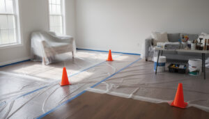 découvrez comment préparer efficacement un petit chantier intérieur en assurant la protection des surfaces et une circulation sécurisée. conseils pratiques pour un espace de travail organisé et propre.
